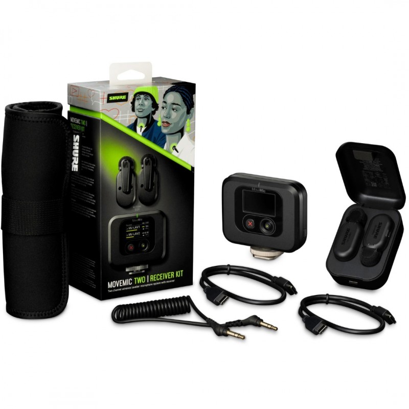 Shure MoveMic Two Kit Two-Channel Wireless Lavalier Microphone